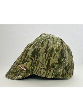 Comeaux Camo Reversable Welding Cap Hat Greenleaf Woodland Mossy Oak Camouflage